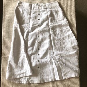 Grace Elements Long White Skirt